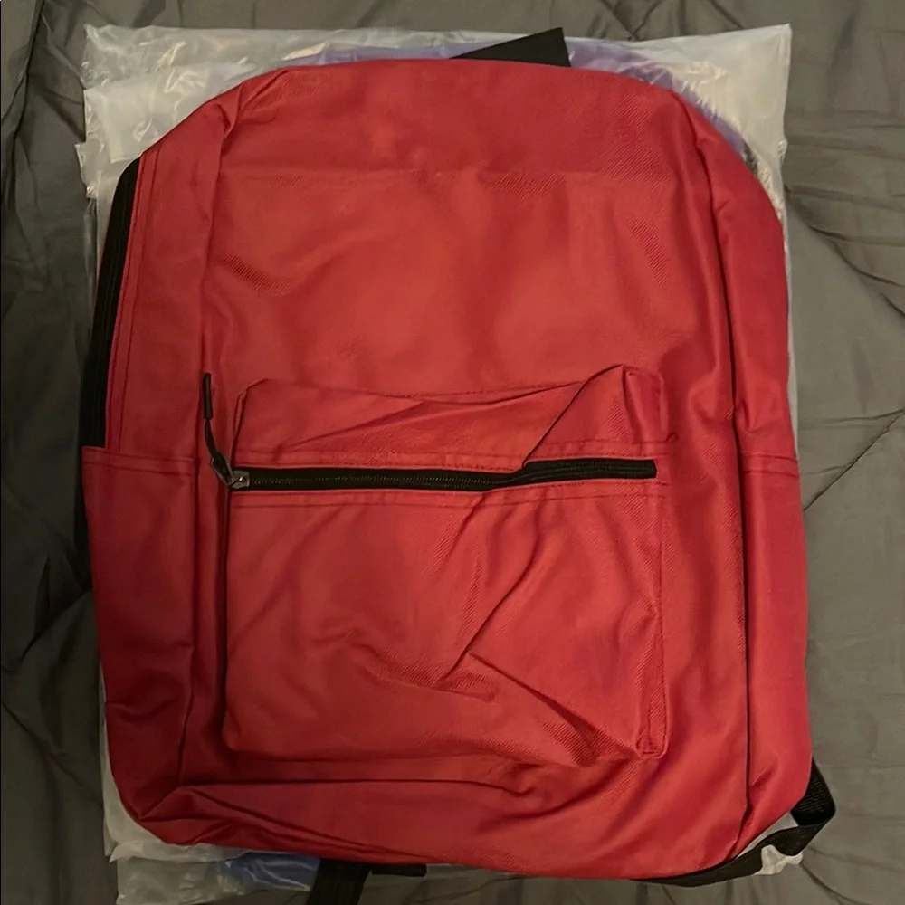 Set of 5 colorful backpacks